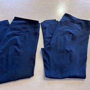 Zella Black 7/8 Leggings 2 Pair, Like new, XL